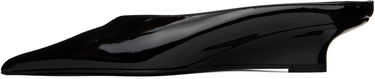 Sneakers og sko TOTEME Sharp Patent Wedge Mules by Sort | 251-WAS0179-LE0091, 2