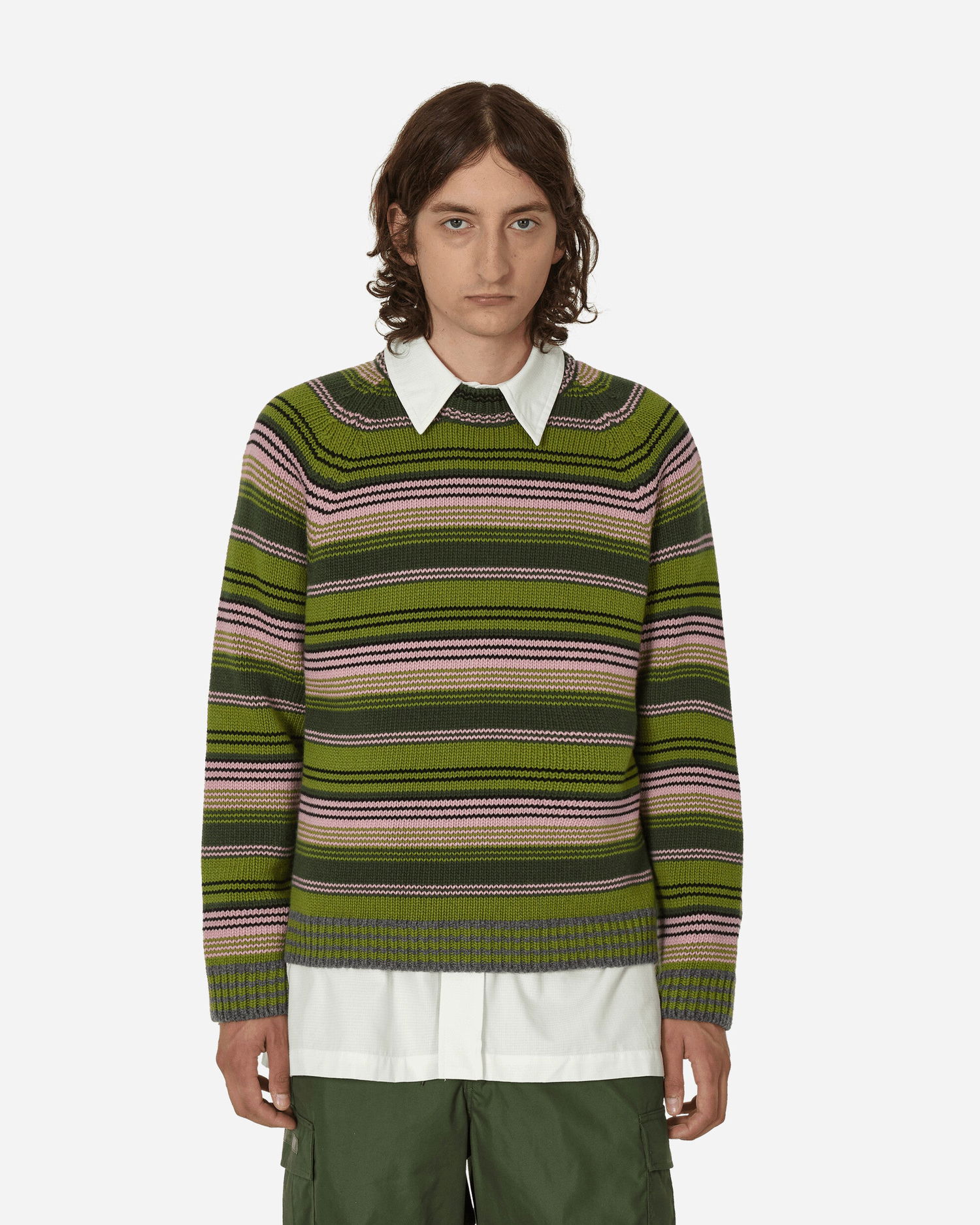 Sweater KENZO Rue Vivienne Crewneck Sweater Grøn | FD65PU4033CP 56, 0