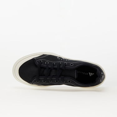 Sneakers og sko adidas Performance Stella McCartney x Court Cotton Core Black/ Core Black/ Off White Sort | HP5702, 2