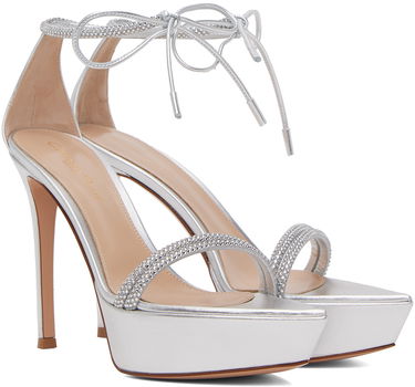 Sneakers og sko Gianvito Rossi Gianvito Rossi Burma Platform Heeled Sandals Metalisk | G61724.85RIC.BNS, 3