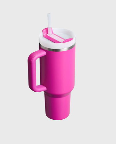 Drikkeflaske Stanley Quencher H2.0 FlowState Tumbler with Handle and Straw Lyserød | 10-13230-064, 2