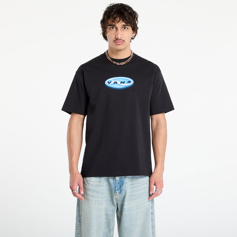 T-shirt Vans 3D Retroval Short Sleeve T-Shirt Sort | VN000PBXBLK1