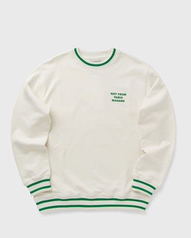 Sweater Drôle de Monsieur Drole de Monsieur Le Sport Slogan Sweatshirt Hvid | F-SW140-CO127-CM, 0