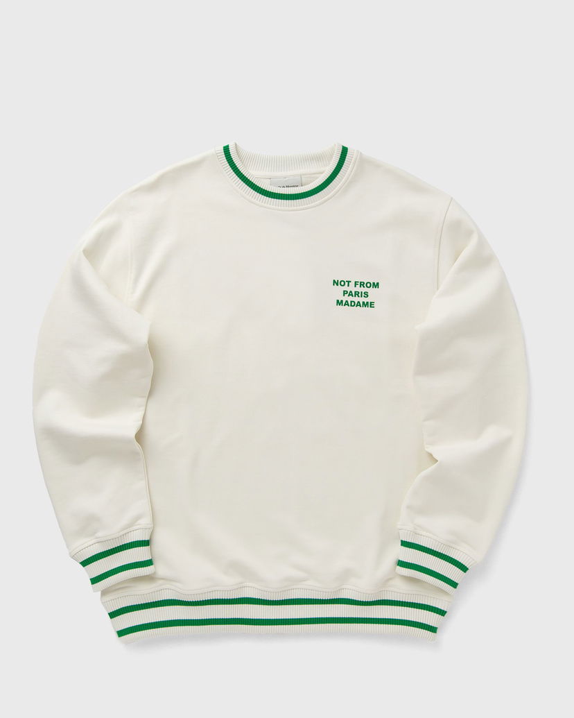 Sweater Drôle de Monsieur Drole de Monsieur Le Sport Slogan Sweatshirt Hvid | F-SW140-CO127-CM
