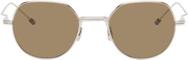Solbriller Thom Browne Thom Browne Titanium Round Sunglasses Metalisk | UES935A-G0001, 0