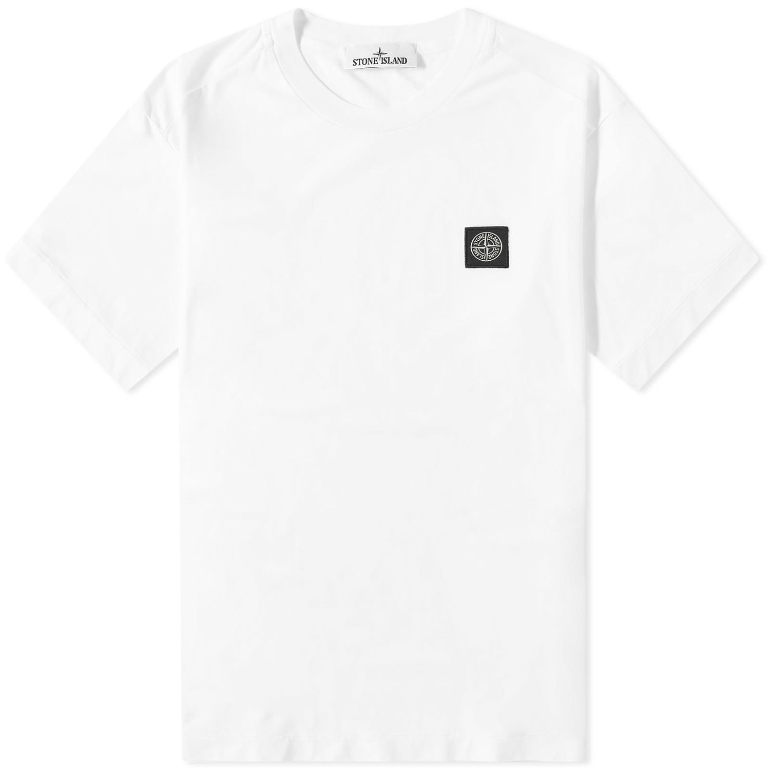 T-shirt Stone Island Patch T-Shirt Hvid | 7915241-A0001, 0