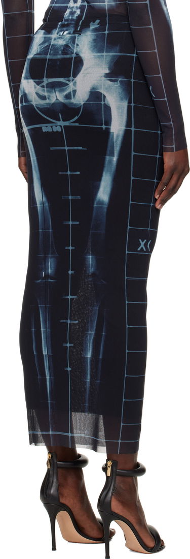 Kjole Jean Paul Gaultier Jean Paul Gaultier 'The Squeletor' Maxi Skirt Sort | 25/33-F-JU144-T580-005956, 2