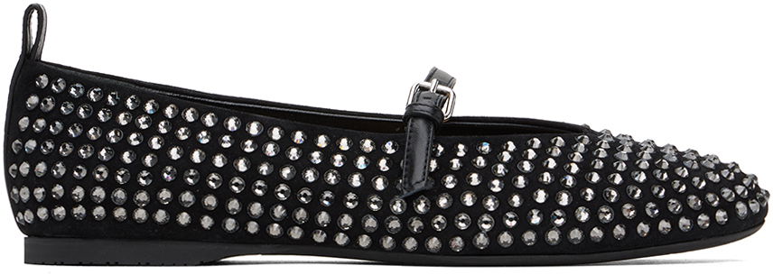 Sneakers og sko JW Anderson Suede Ballerina Flats Sort | ANW43052A 20090, 0
