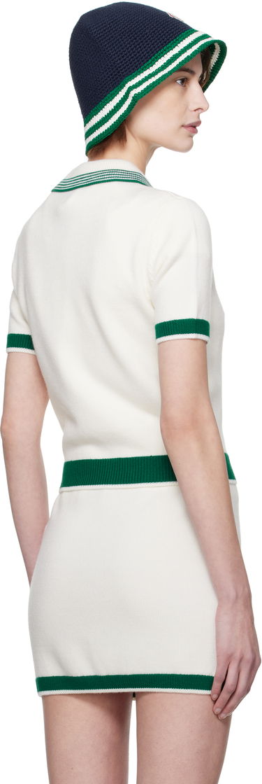 Nederdel Casablanca Casablanca Knit Tennis Polo Hvid | WPS25-KW-856-01, 2