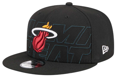 Kasket New Era Miami Heat 2023 Draft 9Fifty Snapback Cap Sort | 60360920-60360920, 0