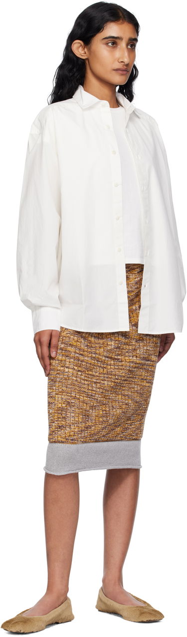 Skjorte Baserange Baserange Claude Button-Down Shirt Hvid | SHCL-PO-000, 3