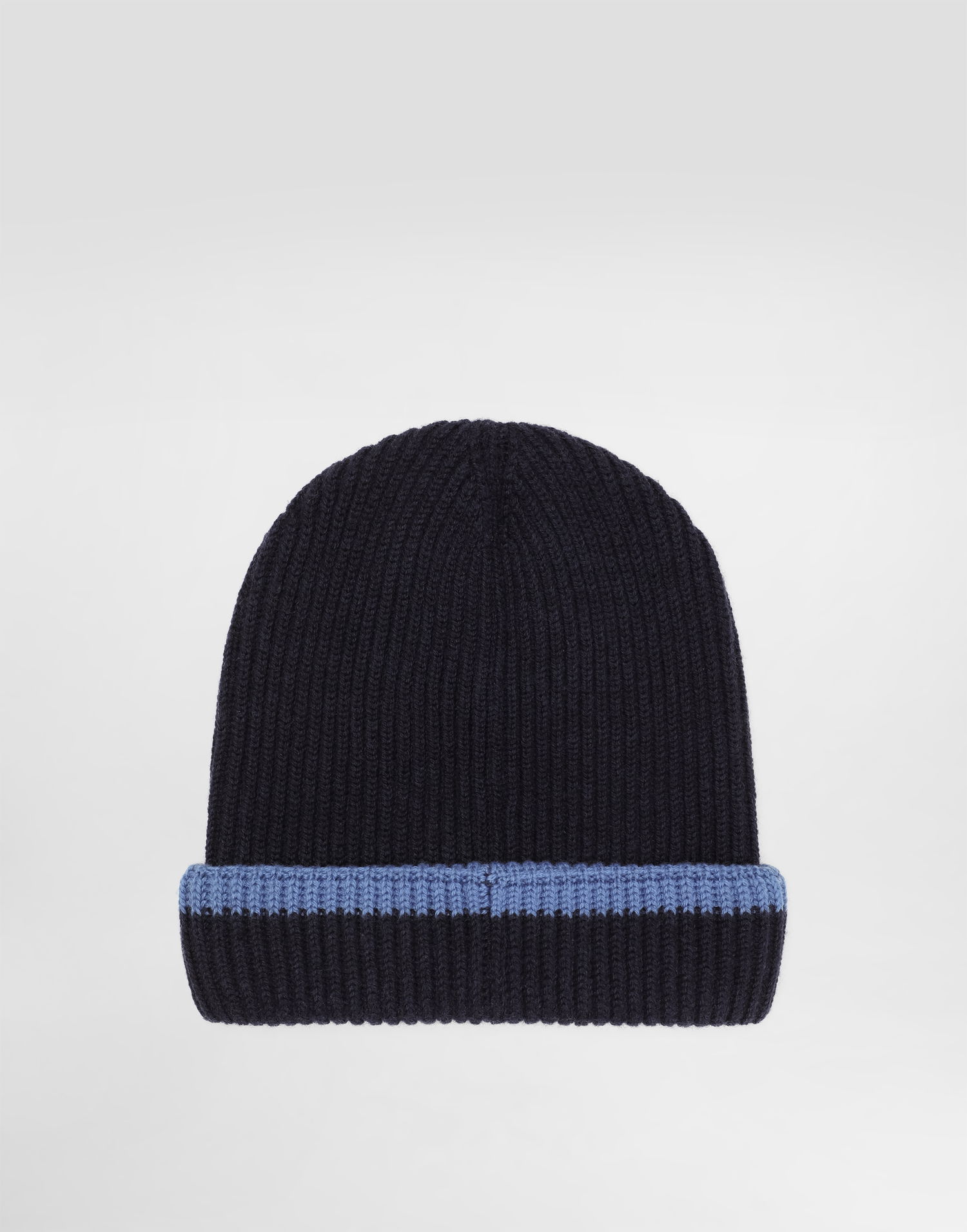 Beanie Dolce & Gabbana Dolce & Gabbana Embroidered Patch Knitted Hat Mørkeblå | LBKH90JDVBLB3895, 1