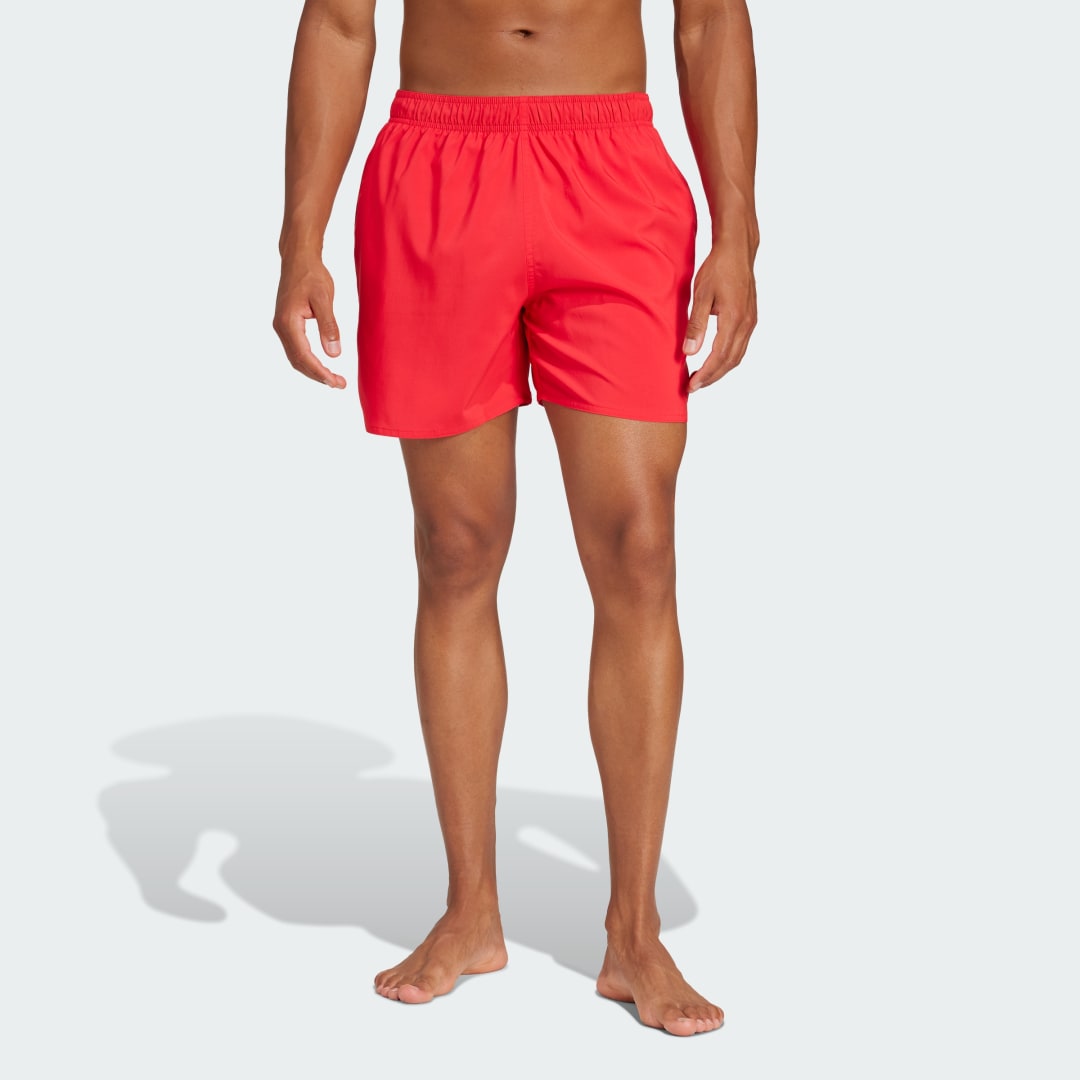 Badetøj adidas Performance Solid CLX Short-Length Swim Shorts Rød | JC9919, 0