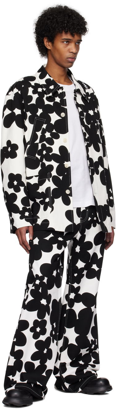 Jakke Marni Marni Dillies Print Jacket Hvid | GUMU0131SU UTC462, 3