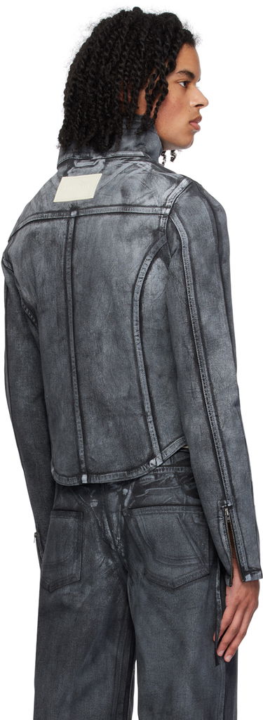 Jakke Ottolinger Ottolinger Fitted Denim Jacket Grå | 1703312, 2