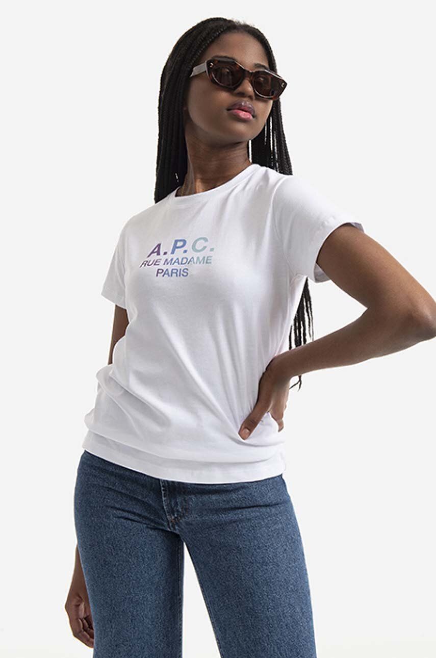 T-shirt A.P.C. T-Shirt Print Short sleeve Hvid | COEAV.F26091, 0