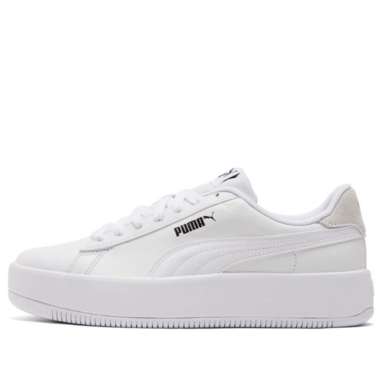 Sneakers og sko Puma PUMA Lily Platform Leather Hvid | 384617-01