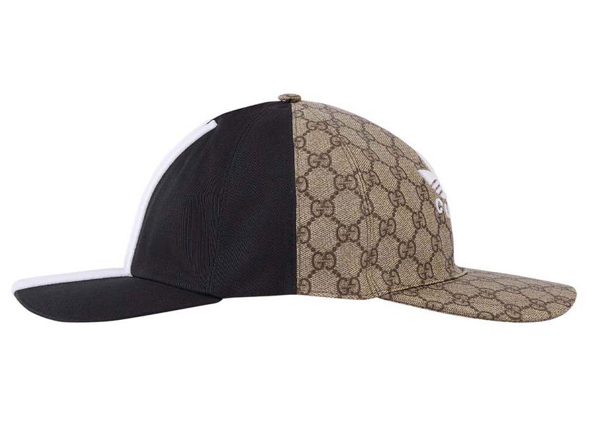Hat Gucci adidas x Double Sided Baseball Hat Black/Beige Beige | 719406 4HAST 9760