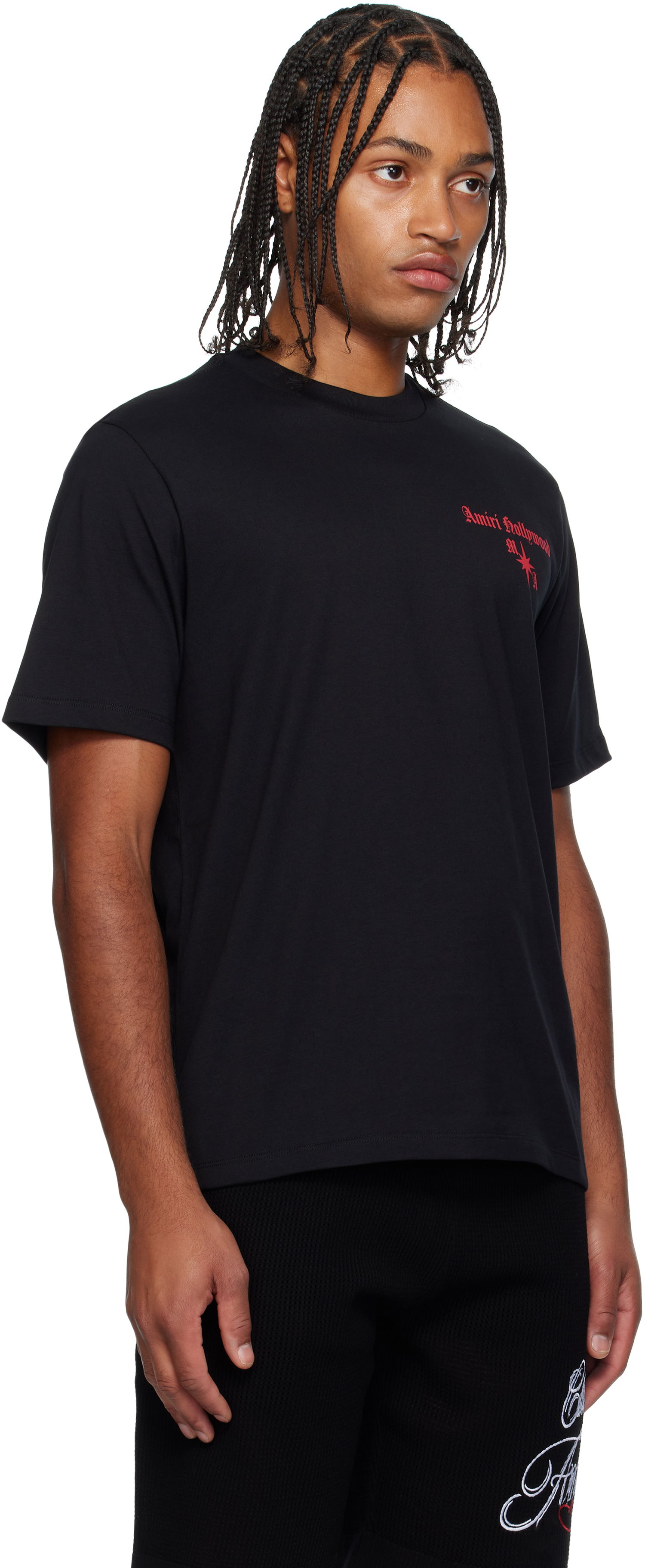 T-shirt AMIRI Amiri Hollywood Gothic T-Shirt Sort | AMJYTE1252, 1