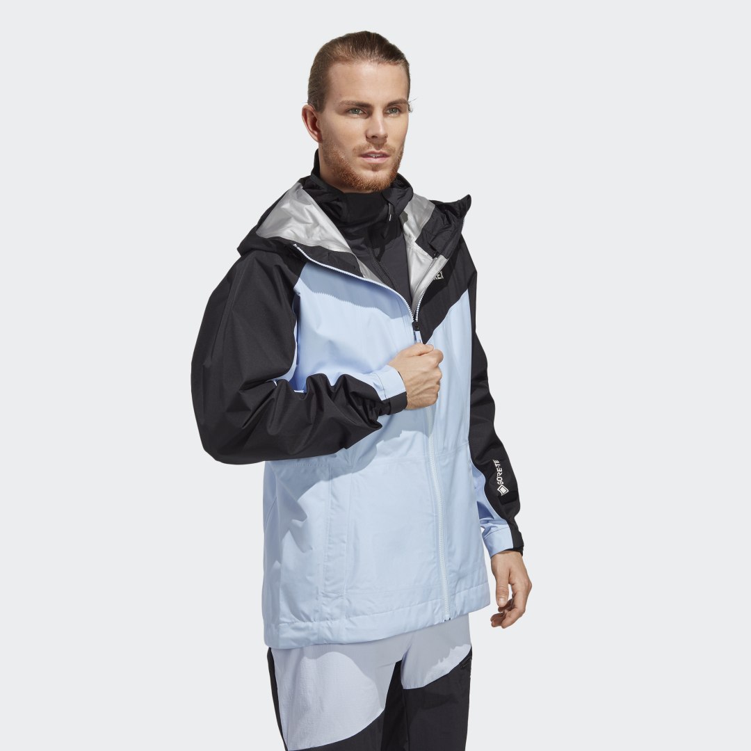 Vindjakke adidas Performance TERREX XPERIOR GORE-TEX PACLITE RAIN JACKET Blå | HU1115, 1
