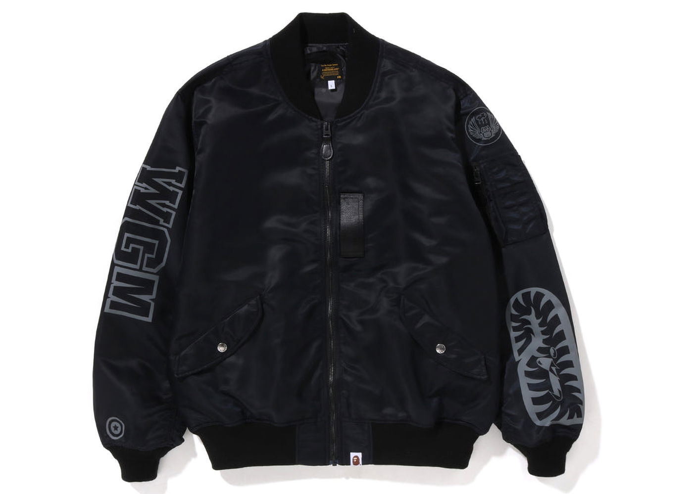 Jakke BAPE Shark Loose Fit MA-1 Jacket Sort | 1J20-141-001, 0