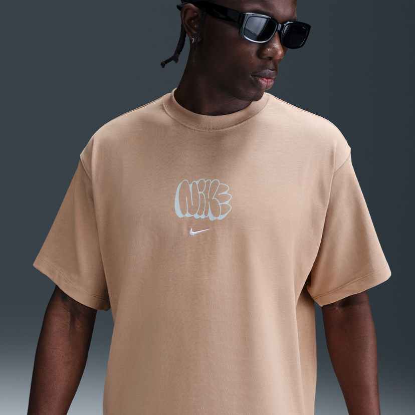 T-shirt Nike Nike Solo Swoosh T-Shirt Beige | HQ4182-200