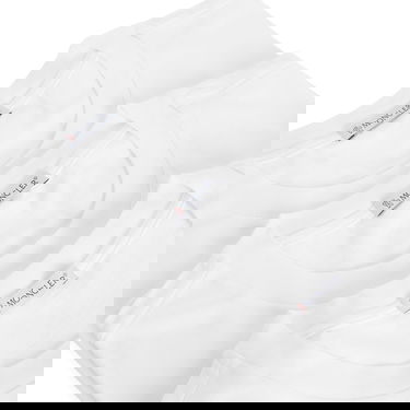 T-shirt Moncler Pack of 3 Lightweight Cotton Jersey T-Shirts White Large Hvid | 8C000-26-829H8-001, 2