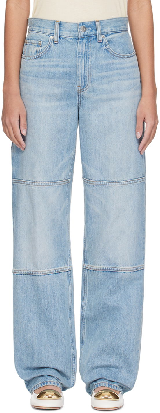 Jeans Helmut Lang Helmut Lang Carpenter Wide Leg Jeans Blå | O01DW207