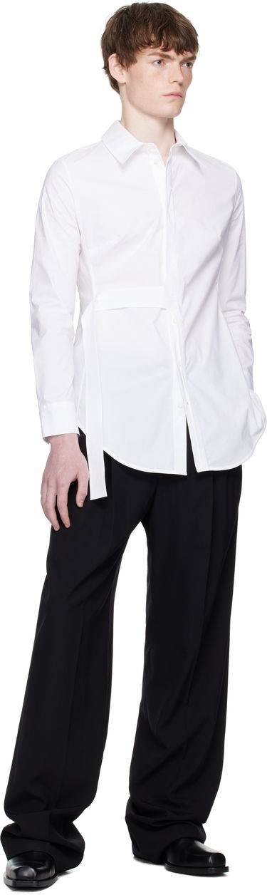 Skjorte Jean Paul Gaultier Jean Paul Gaultier Strap Shirt Hvid | 25/03-W-ST028-C071-01, 3