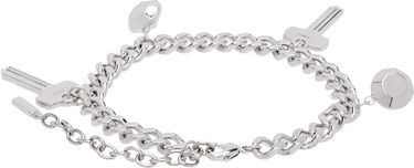 Armbånd We11done Charm Chain Bracelet With Keys Metalisk | WD-AJ3-24-530-U-SV, 1