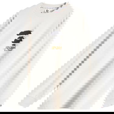 T-shirt AAPE by A Bathing Ape AAPE Graffiti Long Sleeve T-Shirt Beige | AAPLTM1560XXNGYR, 0