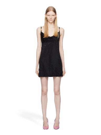 Kjole Versace Crystal Medusa '95 Minidress Sort | 1011546_1A08449