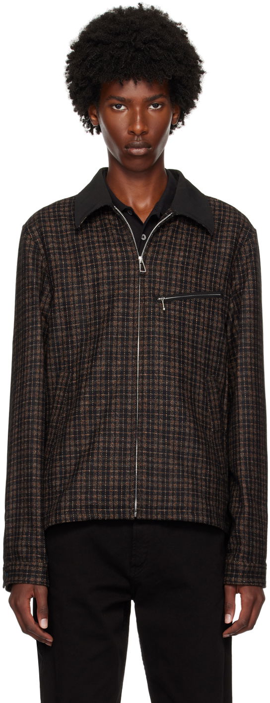 Jakke Paul Smith PS Paul Smith Check Zip Jacket Brun | M2R-022Z-N22095-79