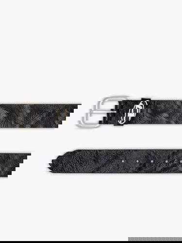 Bælter Diesel Textured Leather Belt Diesel Sort | X10314PS681T8013, 1