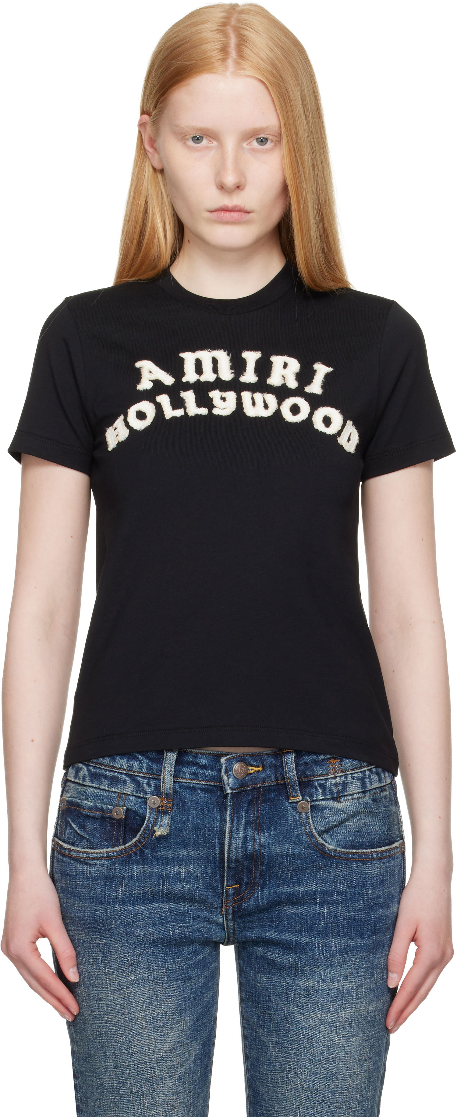 T-shirt AMIRI Amiri Hollywood T-Shirt Sort | AWJYTE1062, 0