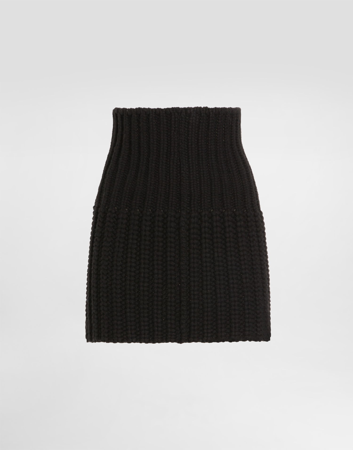 Tørklæde Dolce & Gabbana Dolce & Gabbana Wool and Cashmere Knit Neck Warmer Sort | FXO30TJBME2N0000, 0