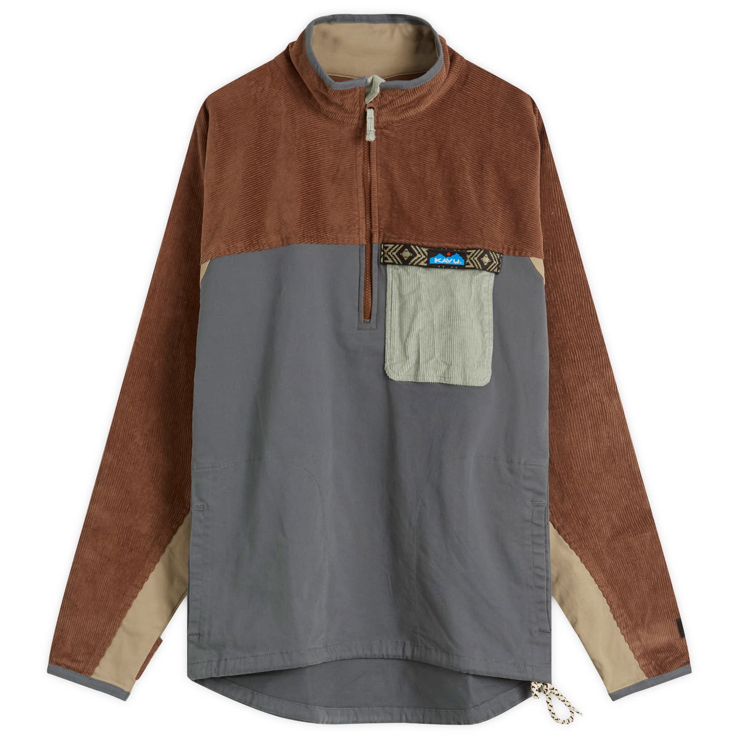 Sweatshirt KAVU Throwshirt Flex Pullover Brun | 5248-2579, 1
