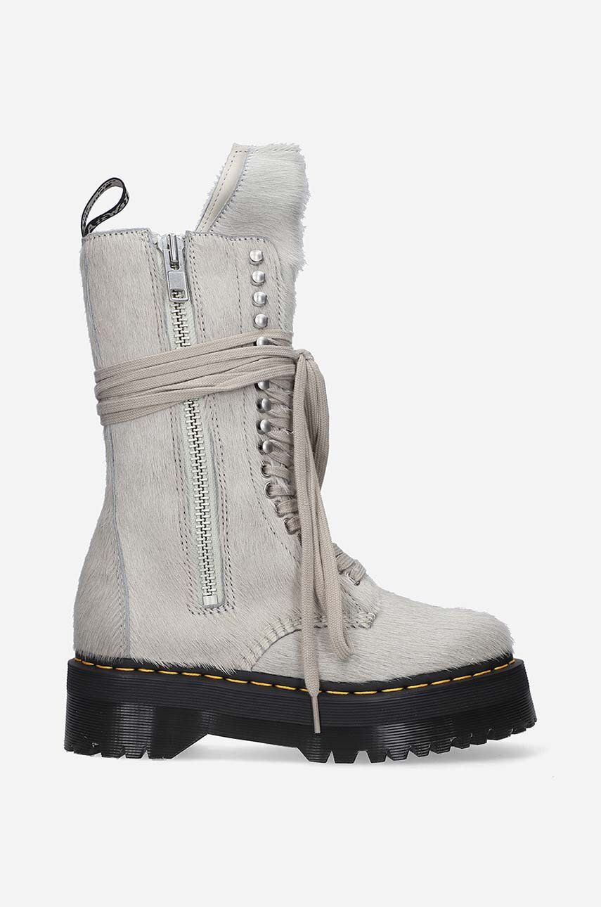 Sneakers og sko Rick Owens Fur Boots Platform Grå | DW02B3801.0049.PEARL, 0