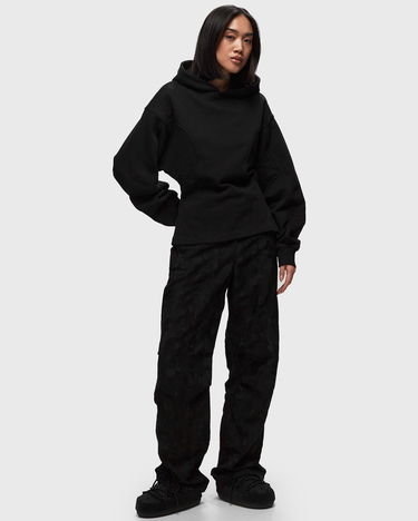 Sweatshirt DAILY PAPER Zoe Open Back Hoodie Sort | 2411070, 2