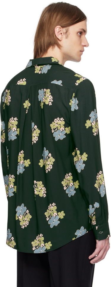 Skjorte Paul Smith Paul Smith Floral Print Shirt Grøn | M1R-387Z-P02578-49, 2
