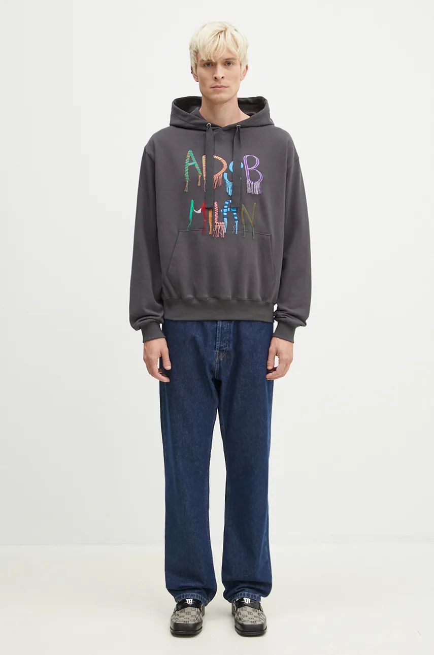 Sweatshirt Andersson Bell Embroidery Hoodie Grå | atb1148u, 0