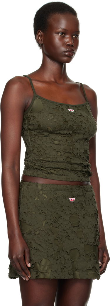 Nederdel Diesel Distressed Tank Top Grøn | A14073 0JHAN, 1