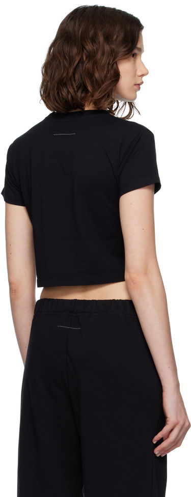 Crop top Maison Margiela MM6 Maison Margiela Cropped T-Shirt Sort | S52GC0352 S24312, 2