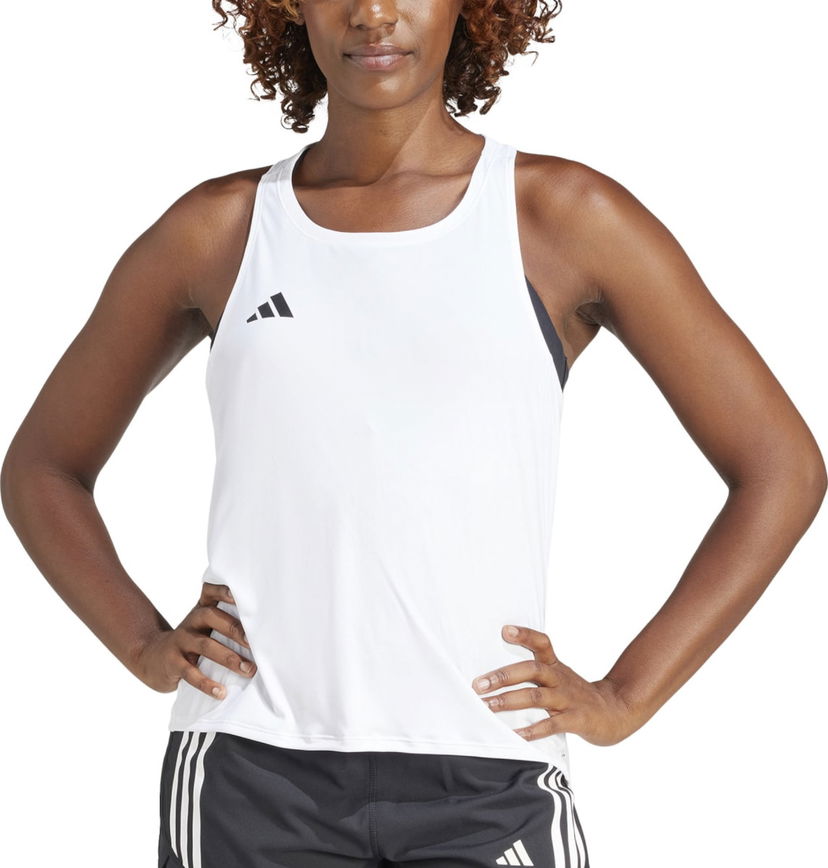 Tanktop adidas Performance Adizero Tank Top Hvid | in1181