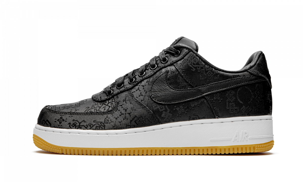 Sneakers og sko Nike Fragment Design x CLOT x Air Force 1 "Black Silk" Sort | CZ3986-001, 0