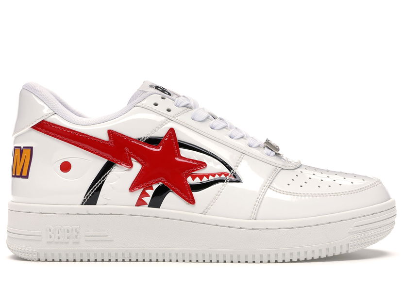 Sneakers og sko BAPE Bape Sta Low "Shark White" Hvid | 1H30-191-012-WHT