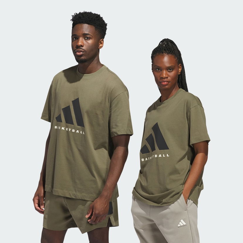T-shirt adidas Performance Adidas Basketball T-Shirt Grøn | JX5583