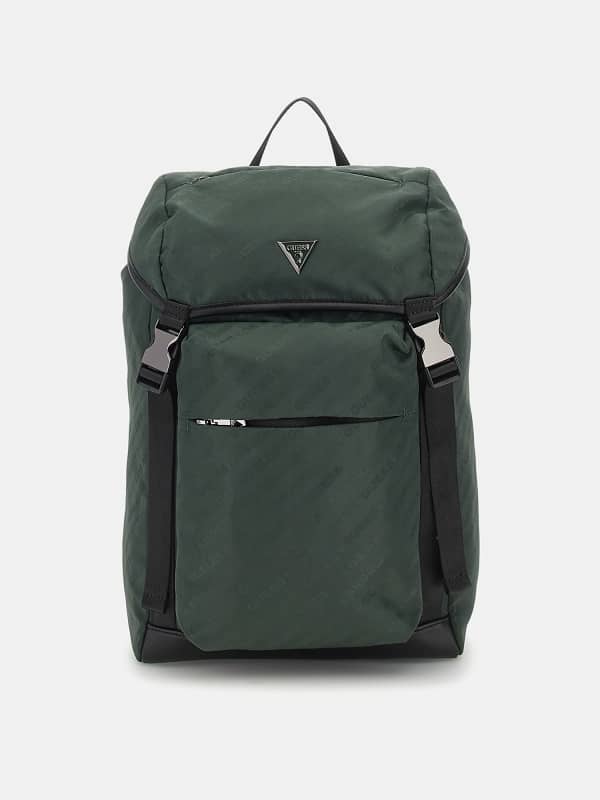 Rygsæk GUESS Glassic Eco Logo Lettering Backpack Grøn | HMGLACP4190, 0