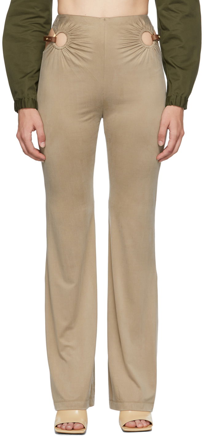 Bukser Dion Lee Dion Lee Horse Bit Trousers Beige | A2277P21