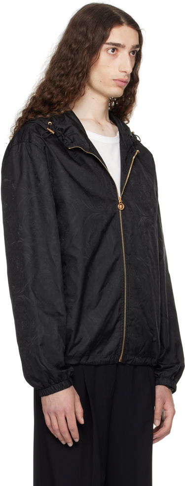 Vindjakke Versace Versace Barocco Jacquard Windbreaker Jacket Sort | 1019895_1A15005, 1